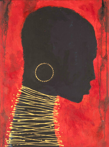 Crimson Mystery by Sherin Qadir, Painting for Sale on Select