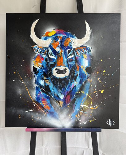 Buffle Impetus by CHLO COLOR ART, Painting for Sale on Select
