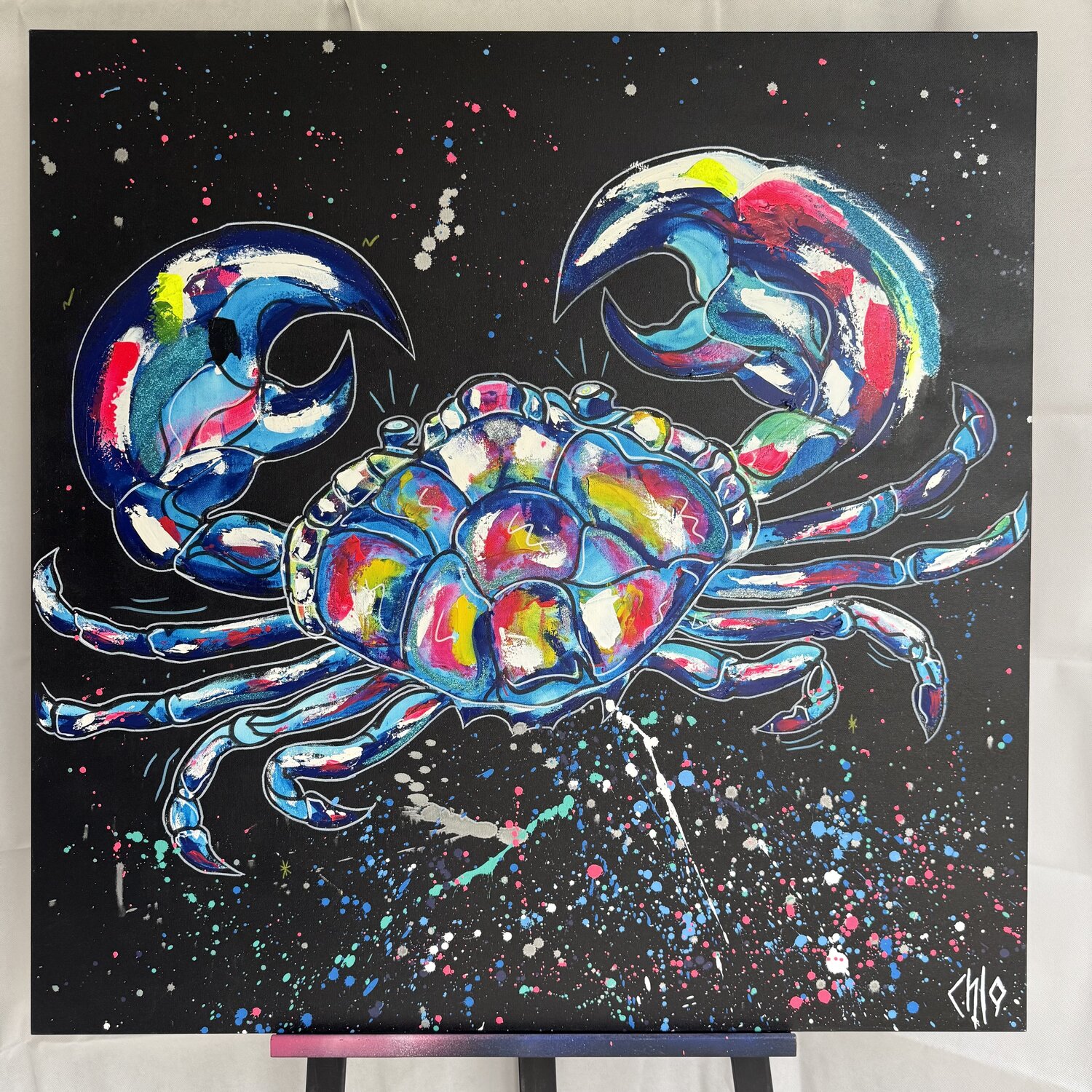 Cancer CHLO COLOR ART Original painting for sale