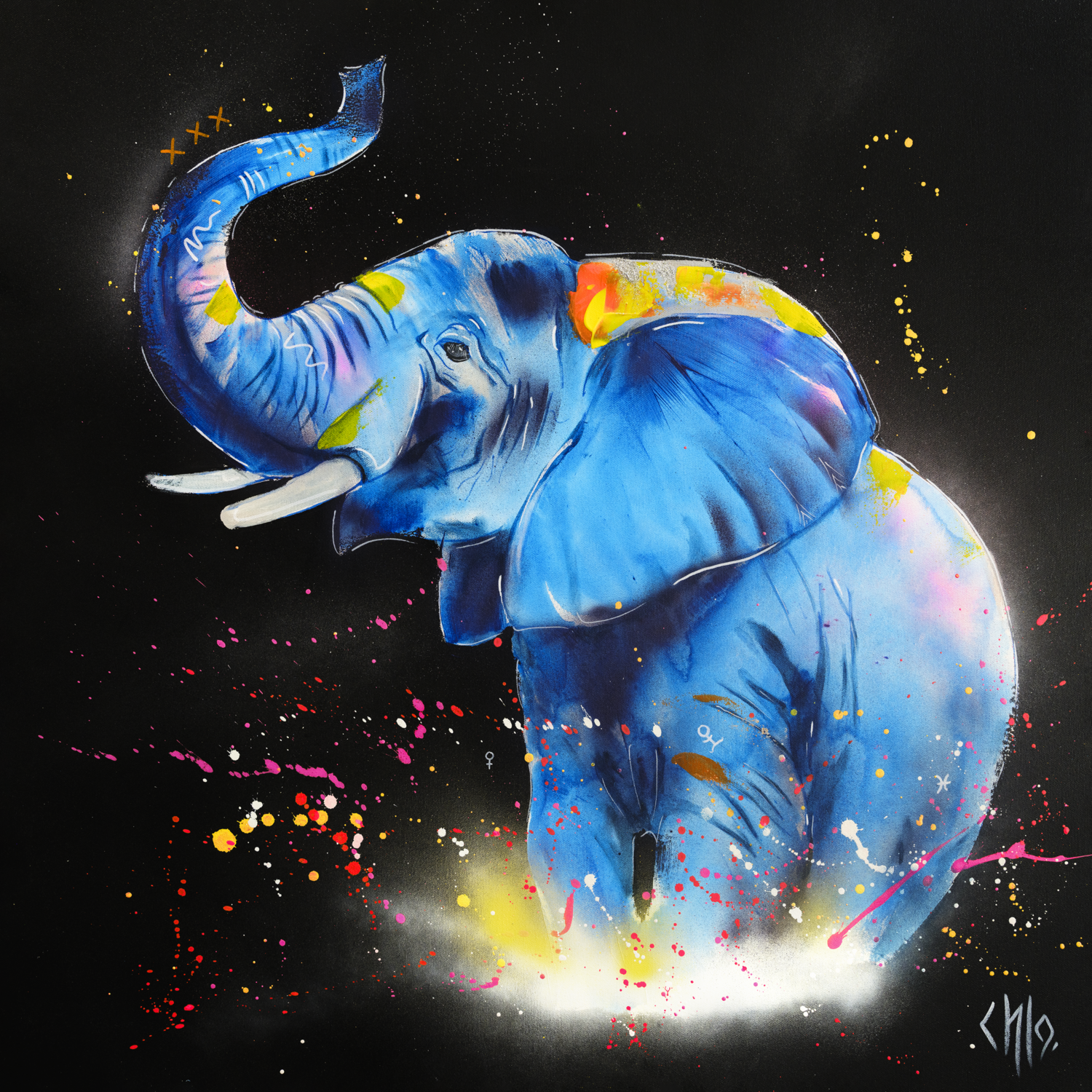 Ele CHLO COLOR ART Original painting for sale