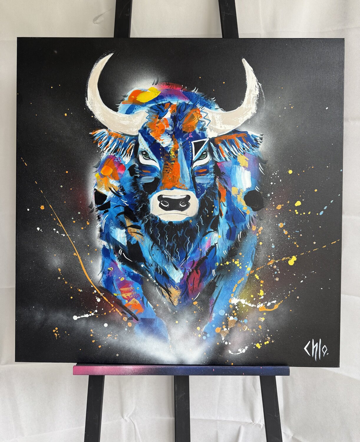 Buffle Impetus CHLO COLOR ART Original painting for sale
