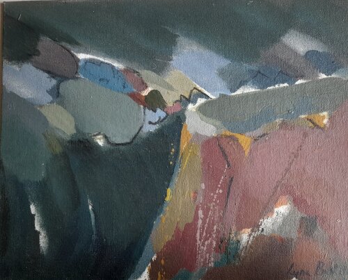 Partial Eclipse by Lynn Bushell, Painting for Sale on Select