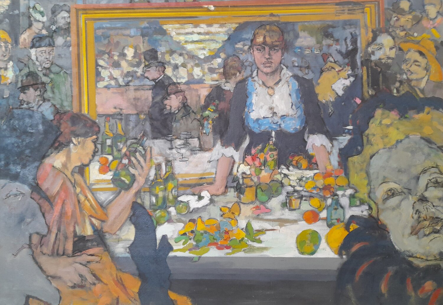 When Vincent Met Henri Lynn Bushell Original painting for sale