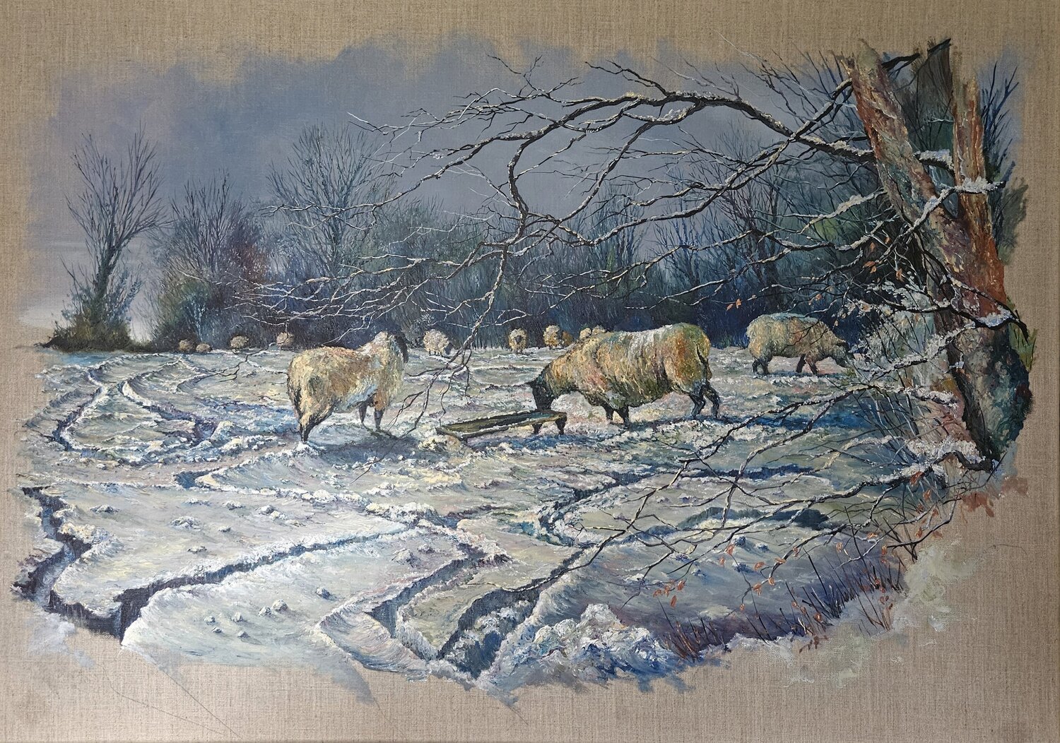 A BLANKET OF SNOW Janice Lightowler Original painting for sale