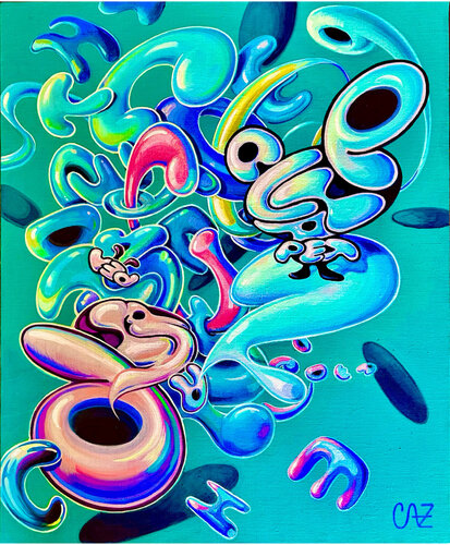 Mr. Alphapet 一期一遊（IKKI-ICHIYU） by Yumi Asaba, Painting for Sale on Select