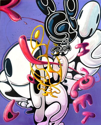 Mr. Alphapet 拙者琢磨（SESSHA-TAKUMA） by Yumi Asaba, Painting for Sale on Select