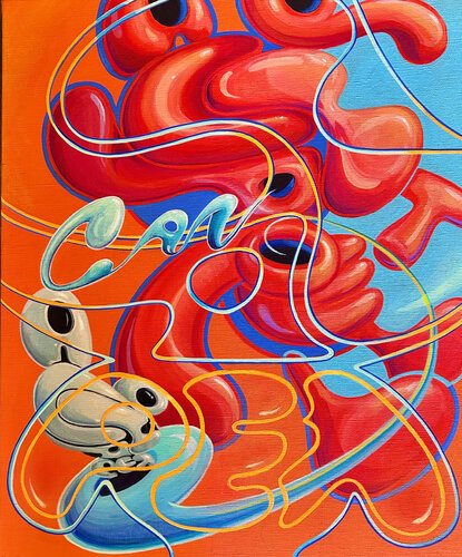 Mr. Alphapet ダイナリーショーナリー（Dainariishounarii） by Yumi Asaba, Painting for Sale on Select