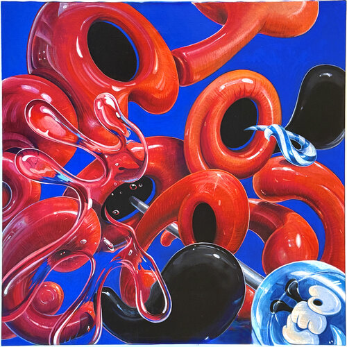Mr.Alphapet 先片番過（SenpenBanka） by Yumi Asaba, Painting for Sale on Select