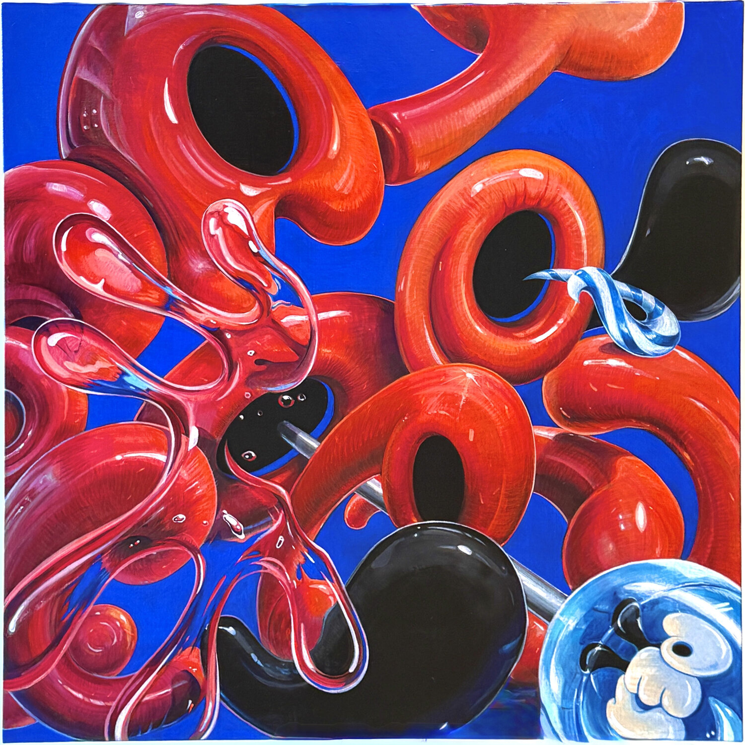 Mr.Alphapet 先片番過（SenpenBanka） Yumi Asaba Original painting for sale