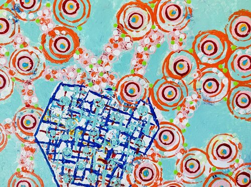 Boom-Boom Bloom by Susan Reiss, Painting for Sale on Select