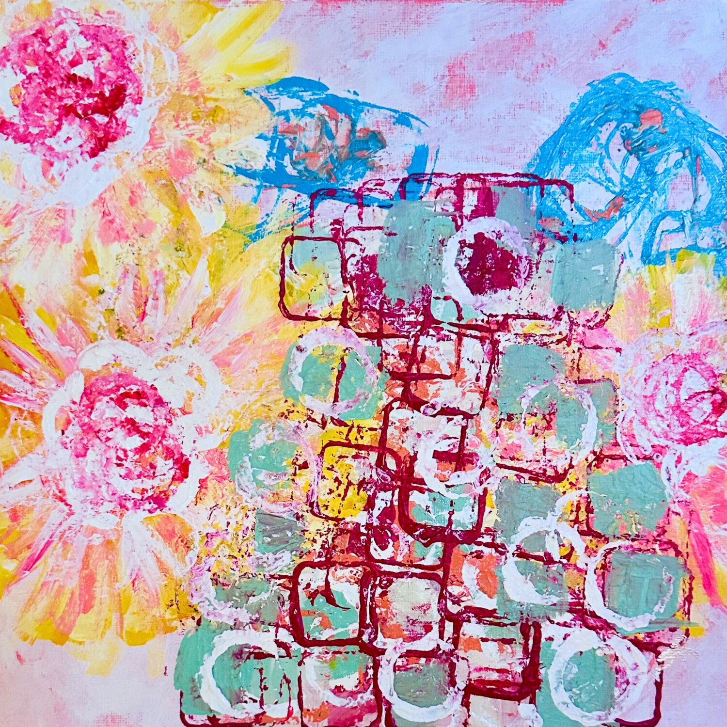 Kinetic Bouquet Susan Reiss Original painting for sale