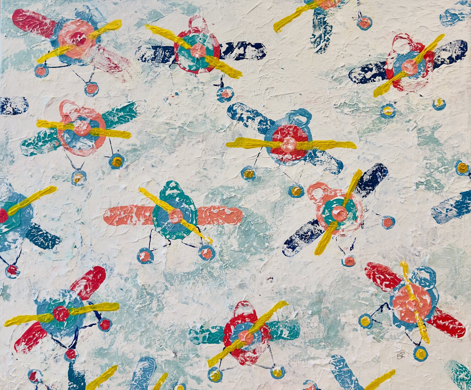 Aviation  DayDreamer Susan Reiss Original painting for sale