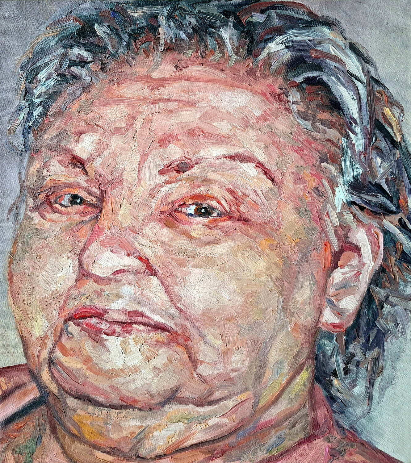 The Weight of Time Roi Pajursky Original painting for sale