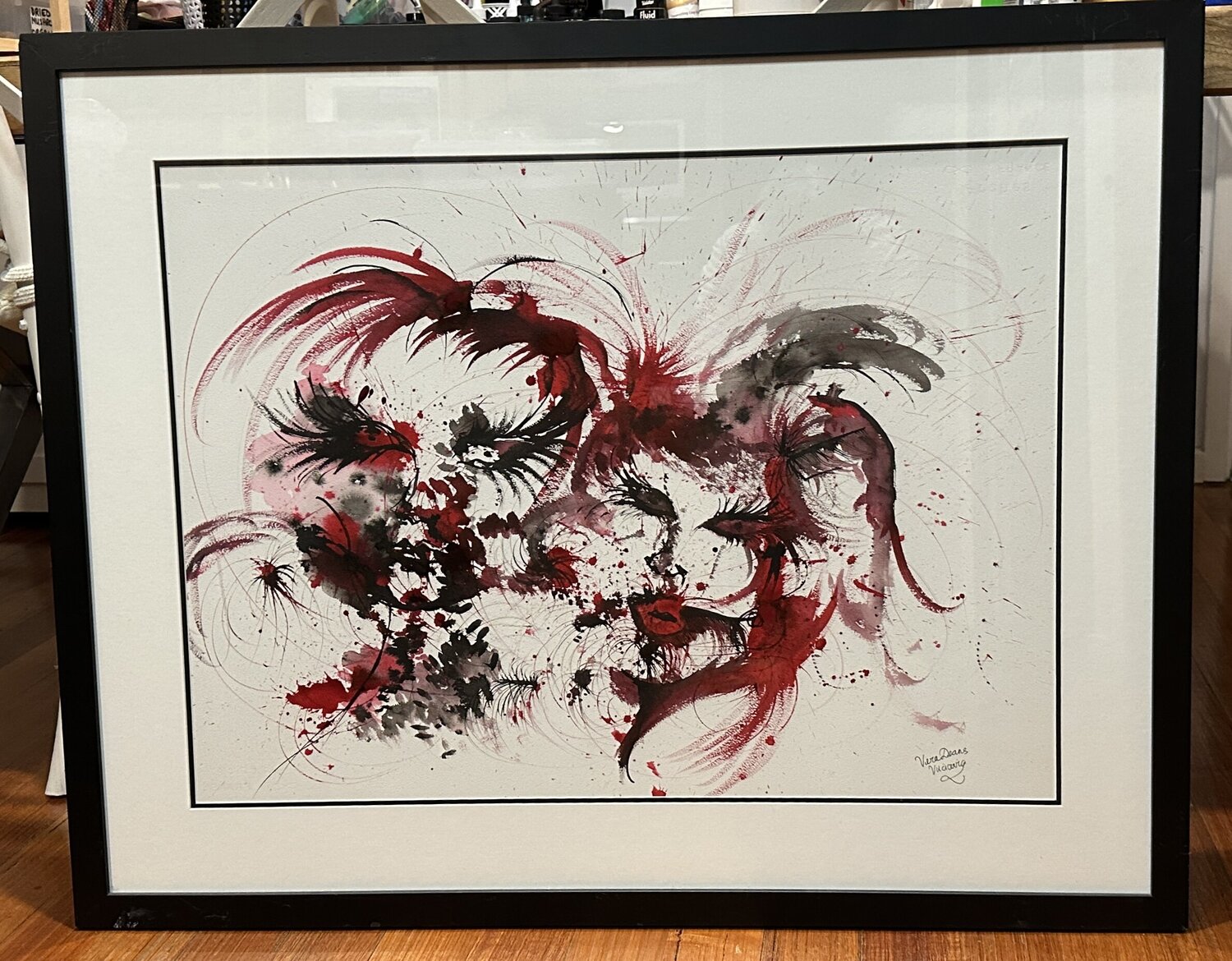 Grieving Vera Deans (Vucicevic) Original painting for sale