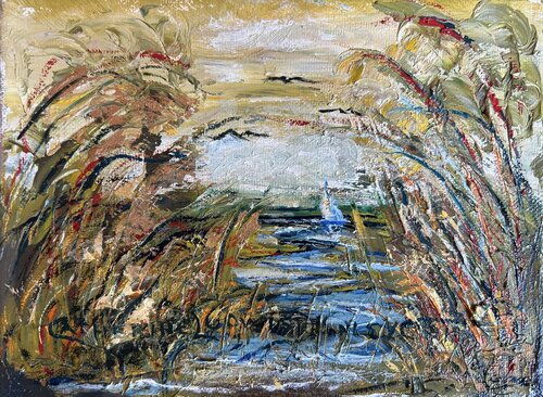 SAILING ON by Catherine Ludwig Donleycott, Painting for Sale on Select