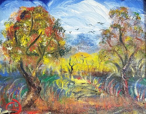 MOUNTAIN MORNING by Catherine Ludwig Donleycott, Painting for Sale on Select
