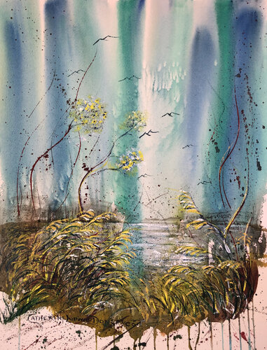 AURORA REFLECTED by Catherine Ludwig Donleycott, Painting for Sale on Select