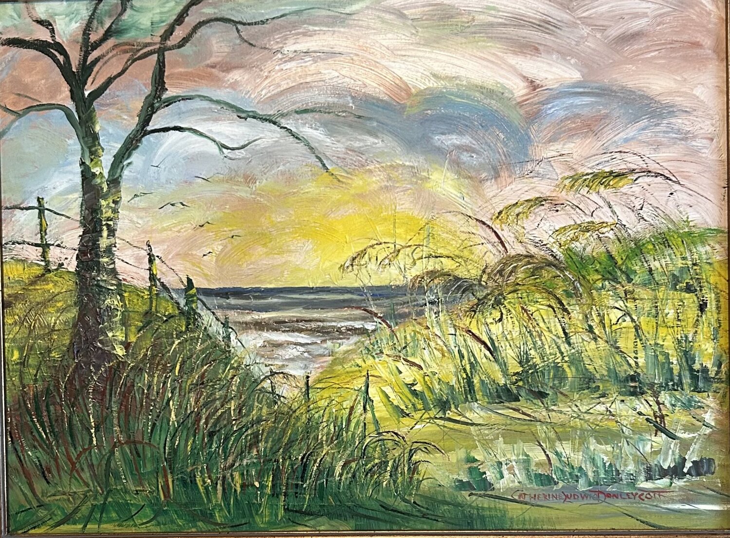 Sea View Catherine Ludwig Donleycott Original painting for sale