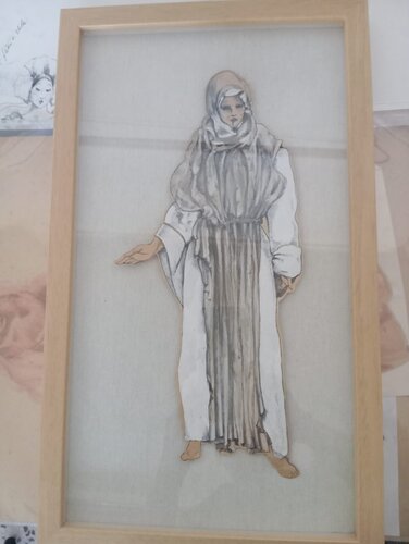 Bozzetto costume per "Suor Angelica" by Marianna De Leoni, Drawing for Sale on Select