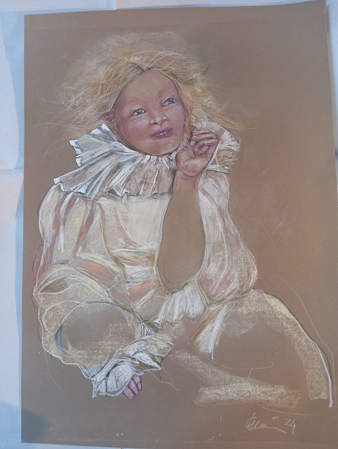 "Colombina" Marianna De Leoni Drawing for sale