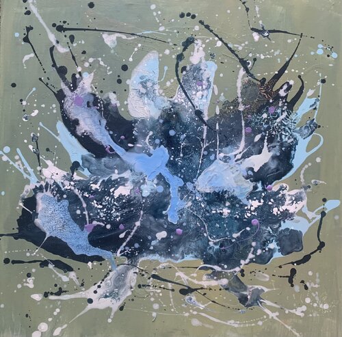 Kosmische Blüte by Michaela Doll, Painting for Sale on Select