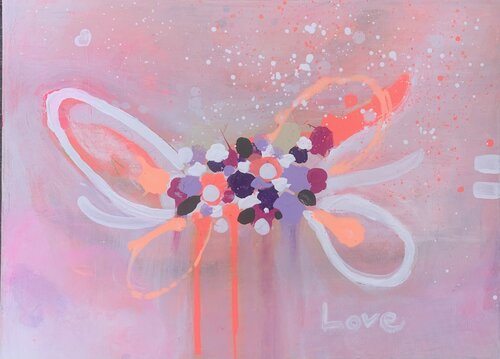Blumen die nie verwelken by Michaela Doll, Painting for Sale on Select