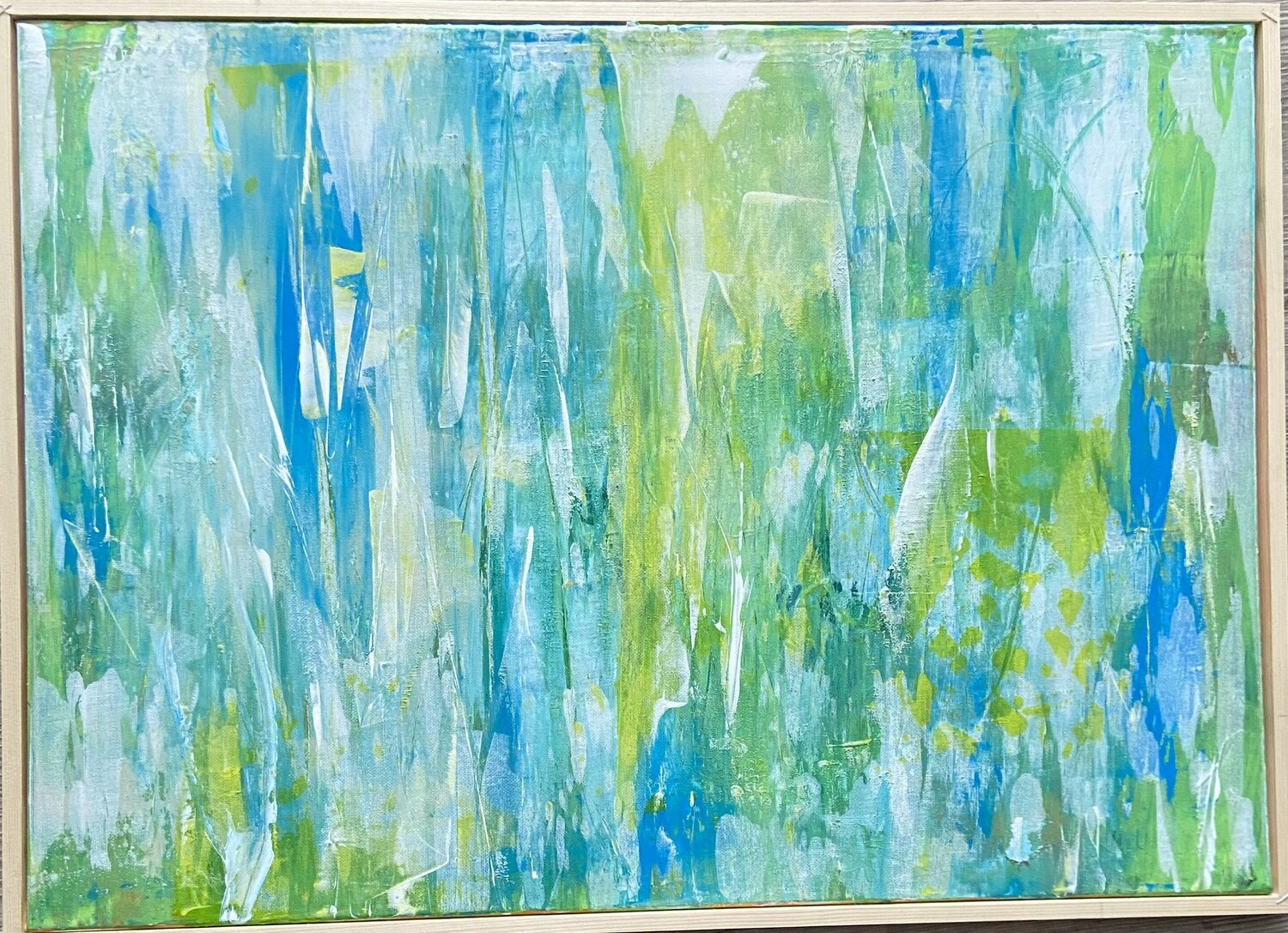 Green Gras Michaela Doll Original painting for sale
