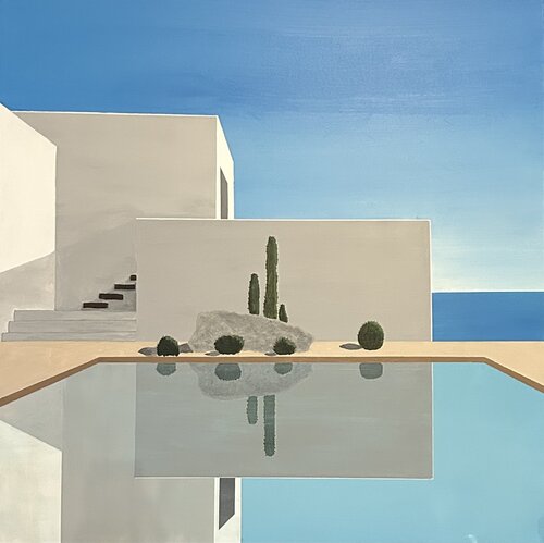 Baleares by Antoine GODDEFROY, Painting for Sale on Select