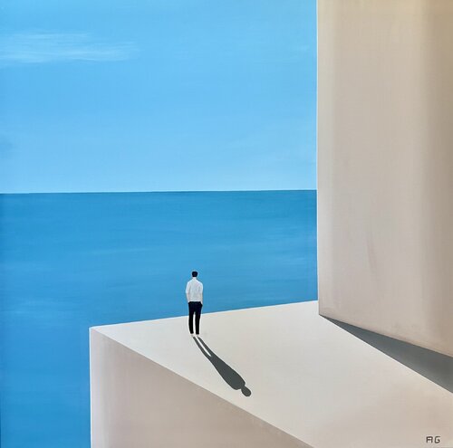 Openness to the world N6 by Antoine GODDEFROY, Painting for Sale on Select