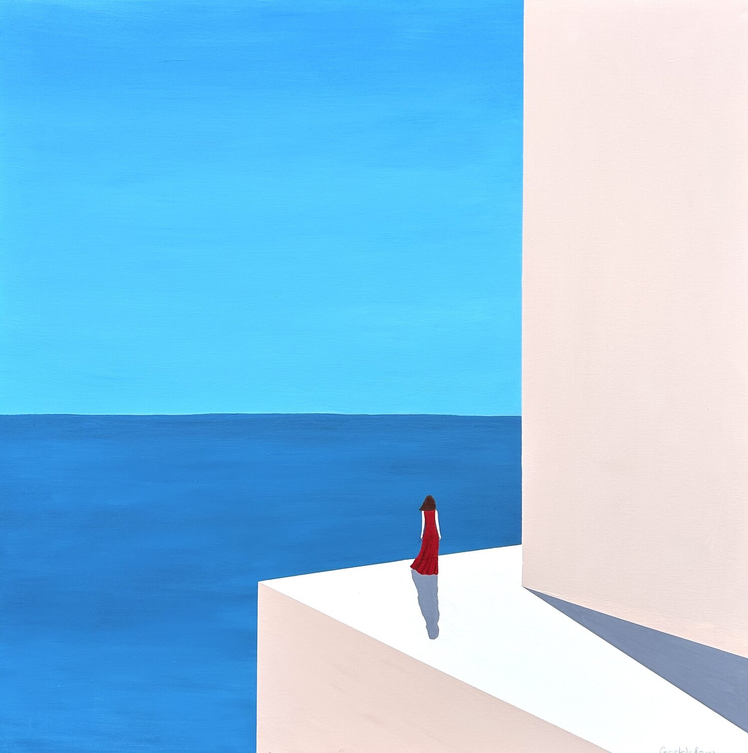 Openness to the world N4 Antoine GODDEFROY Original painting for sale
