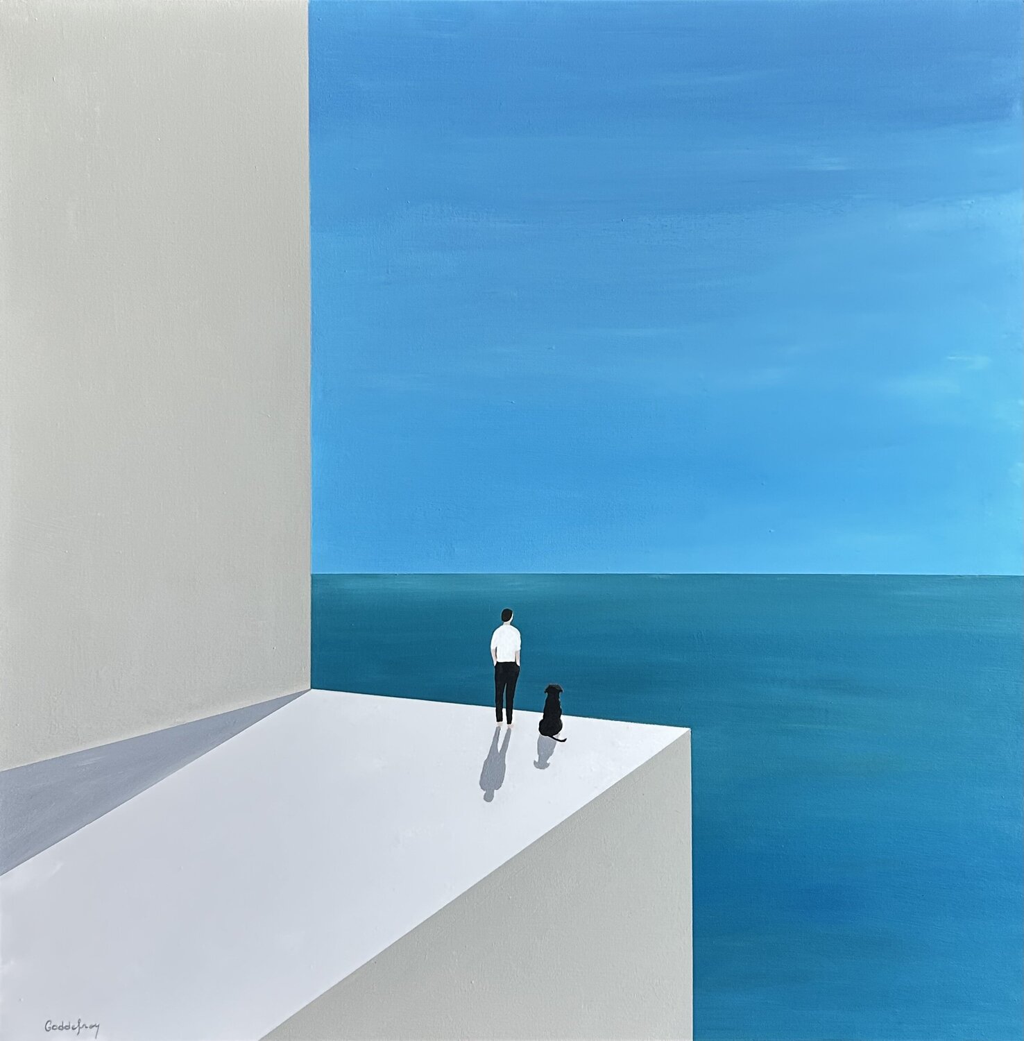 Openness to the world N.5 Antoine GODDEFROY Original painting for sale