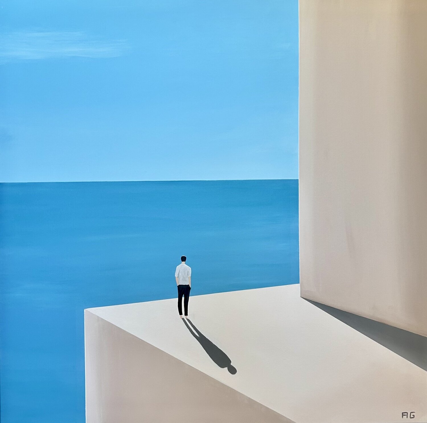 Openness to the world N6 Antoine GODDEFROY Original painting for sale