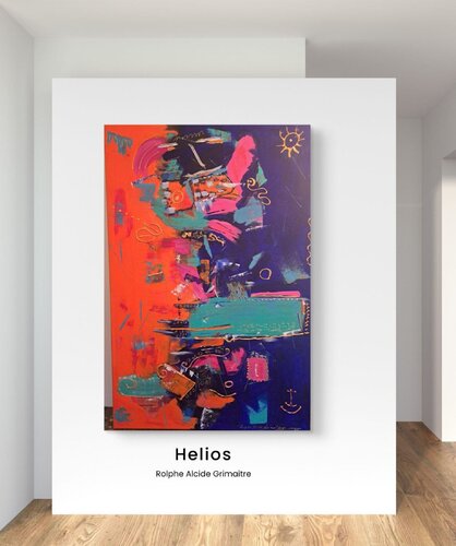 Helios by Rolphe Alcide Grimaître, Painting for Sale on Select