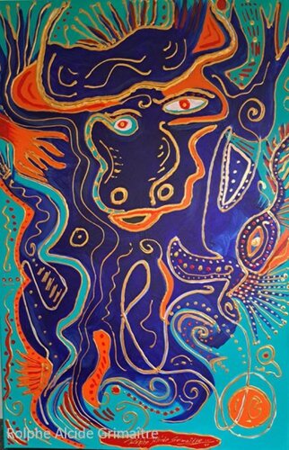 Taurus by Rolphe Alcide Grimaître, Painting for Sale on Select