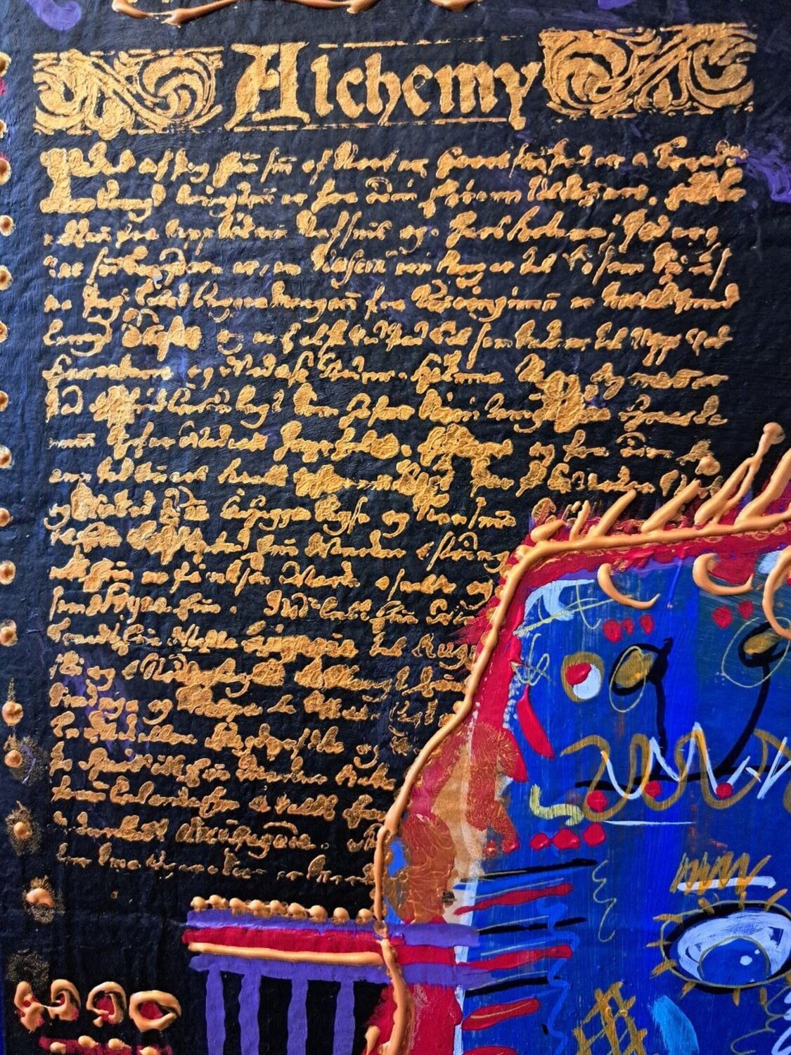 Alchemy Rolphe Alcide Grimaître Original painting for sale