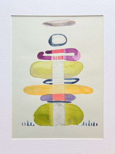Equilibrio con lineas by Mónica Grande, Painting for Sale on Select