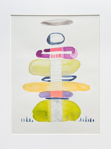 Equilibrio con lineas by Mónica Grande, Painting for Sale on Select
