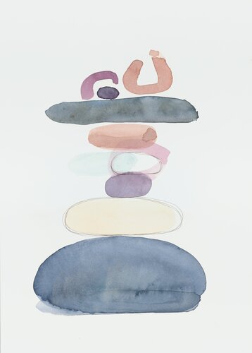 Equilibrio abstracto by Mónica Grande, Painting for Sale on Select