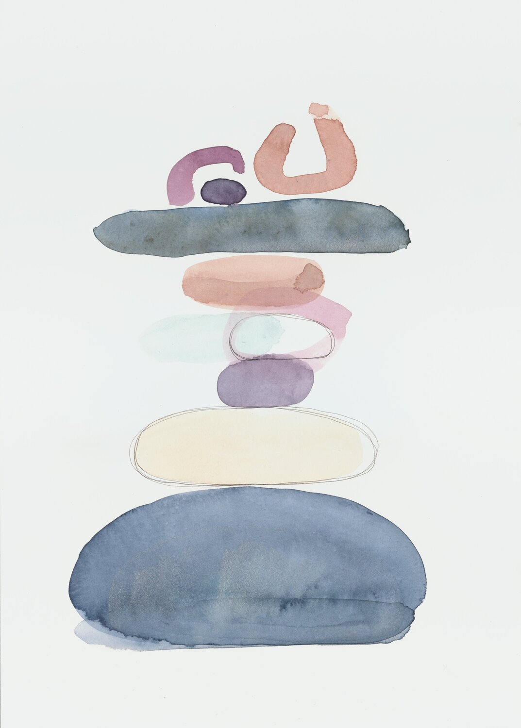 Equilibrio abstracto Mónica Grande Original painting for sale