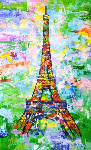 Eiffel Tower 6 by Iryna Kastsova, Painting for Sale on Select