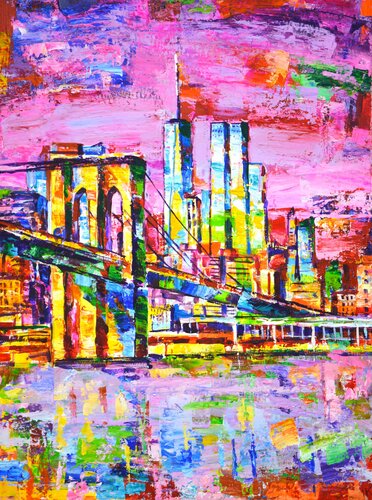 Brooklyn Bridge. by Iryna Kastsova, Painting for Sale on Select