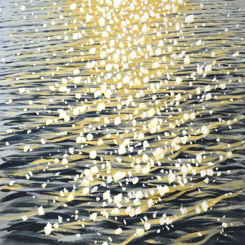 Glare on the water 12. by Iryna Kastsova, Painting for Sale on Select