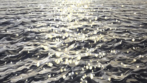 Glare on the water 18. by Iryna Kastsova, Painting for Sale on Select