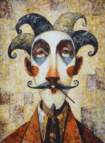 Harlequin 2 by Iryna Kastsova, Painting for Sale on Select