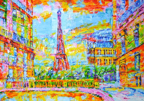 Париж by Iryna Kastsova, Painting for Sale on Select