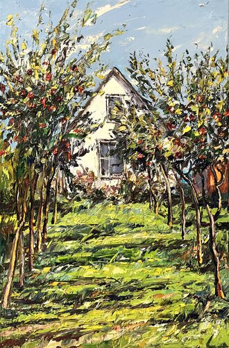 Apple Orchard by Iryna Kastsova, Painting for Sale on Select