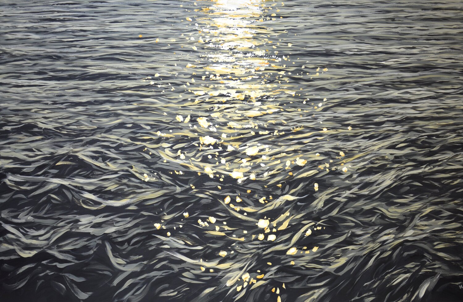 Light on the water 47 Iryna Kastsova Original painting for sale