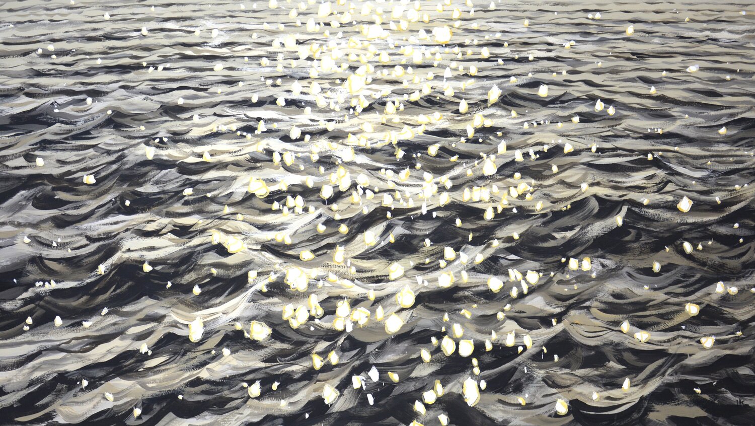 Glare on the water 18. Iryna Kastsova Original painting for sale