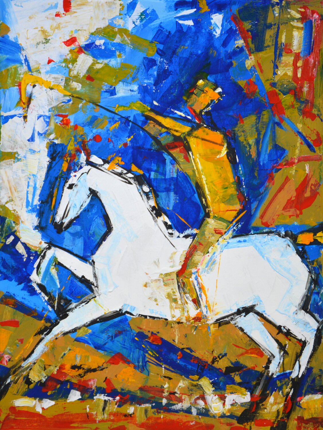 Rider Iryna Kastsova Original painting for sale