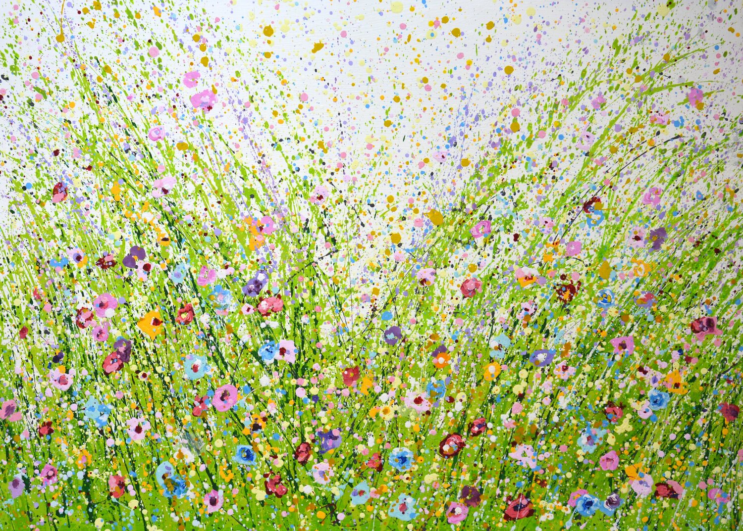 Summer. Flower field 66. Iryna Kastsova Original painting for sale